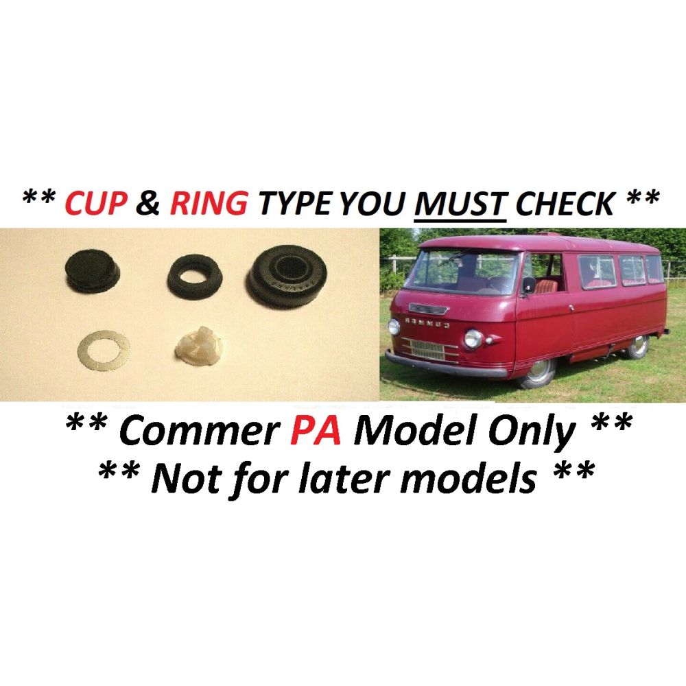 BRAKE MASTER CYLINDER REPAIR SEALS KIT (Commer FC PA Van) (1500 & 1600) (**1960- 67 Only**)